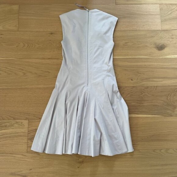 Rebecca Taylor Grey Fit and Flare Dress with Godets Size 2 - Picture 2 of 6